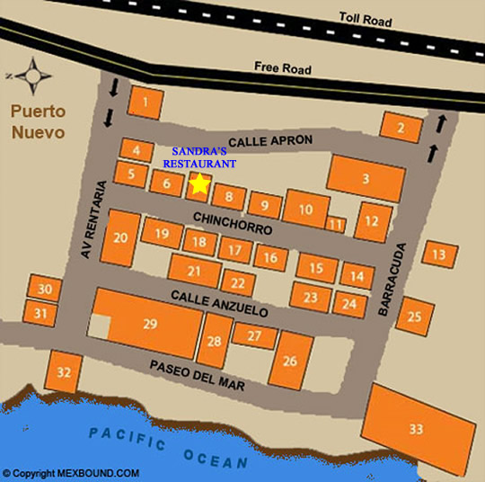 Puerto Nuevo Map